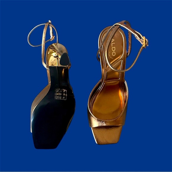ALDO Women's Gold Sandals - Picture 3 of 11